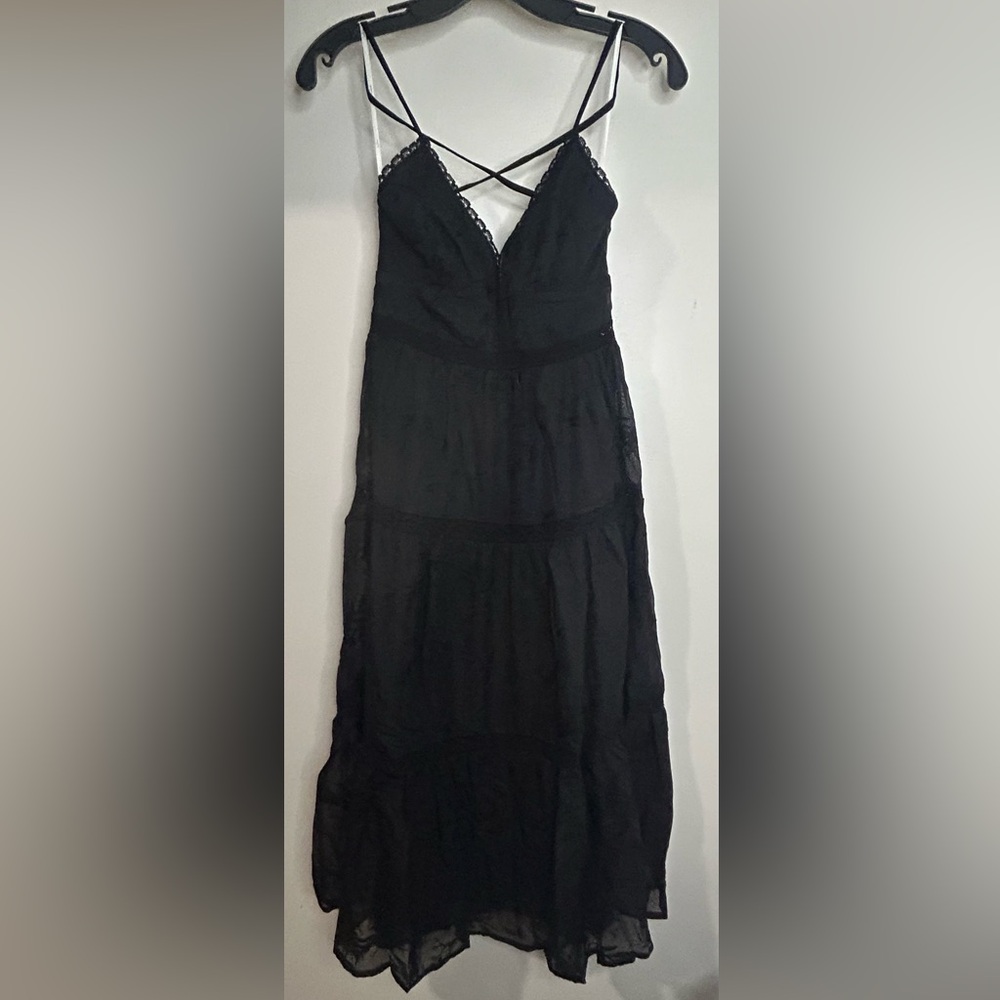 NWT Lulu's Black Tiered Sundress